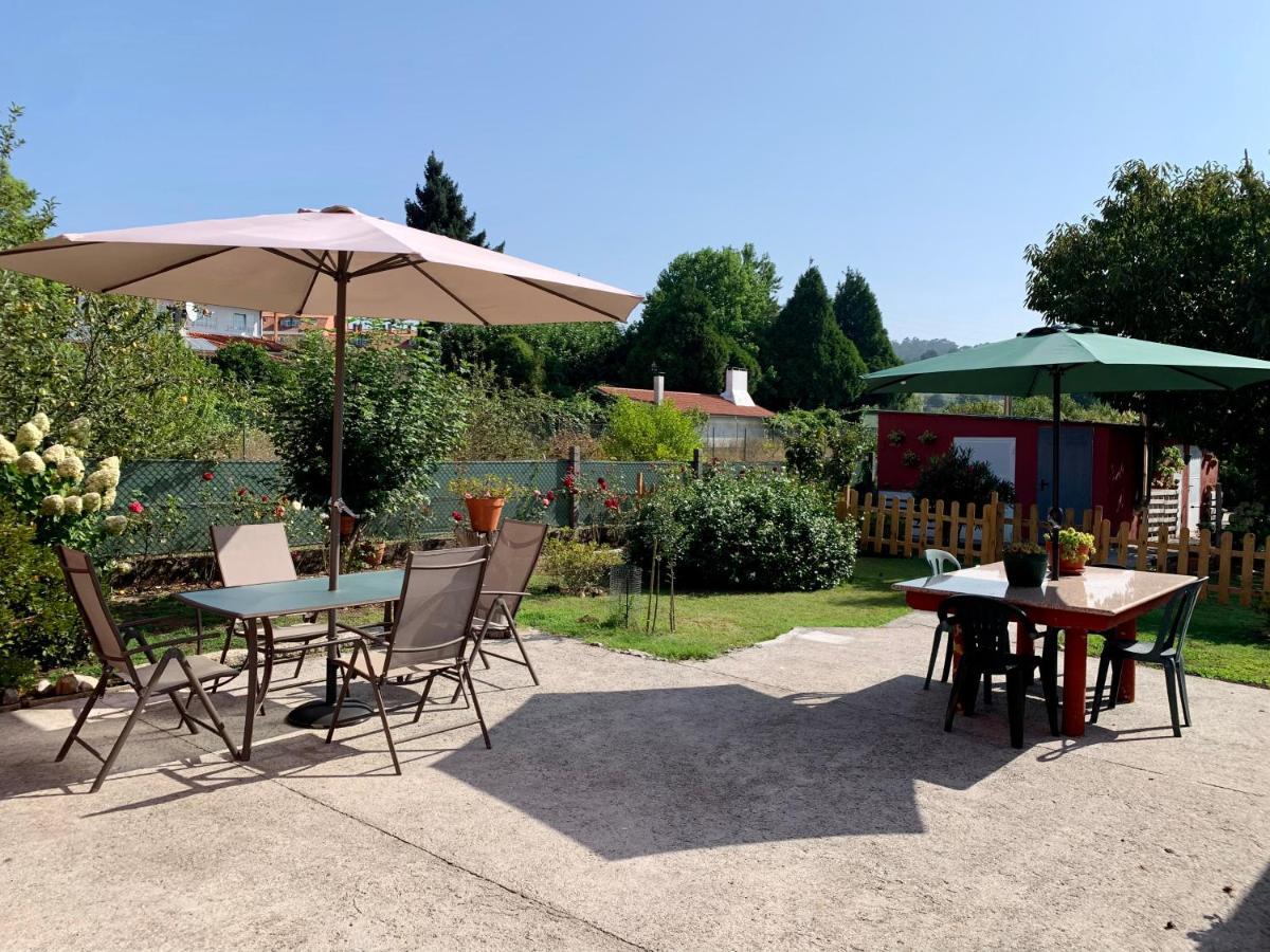 A Casa Vermella Con Jardin A 10 Minutos De Santiago De Compostela Apartment Ortono Exterior foto
